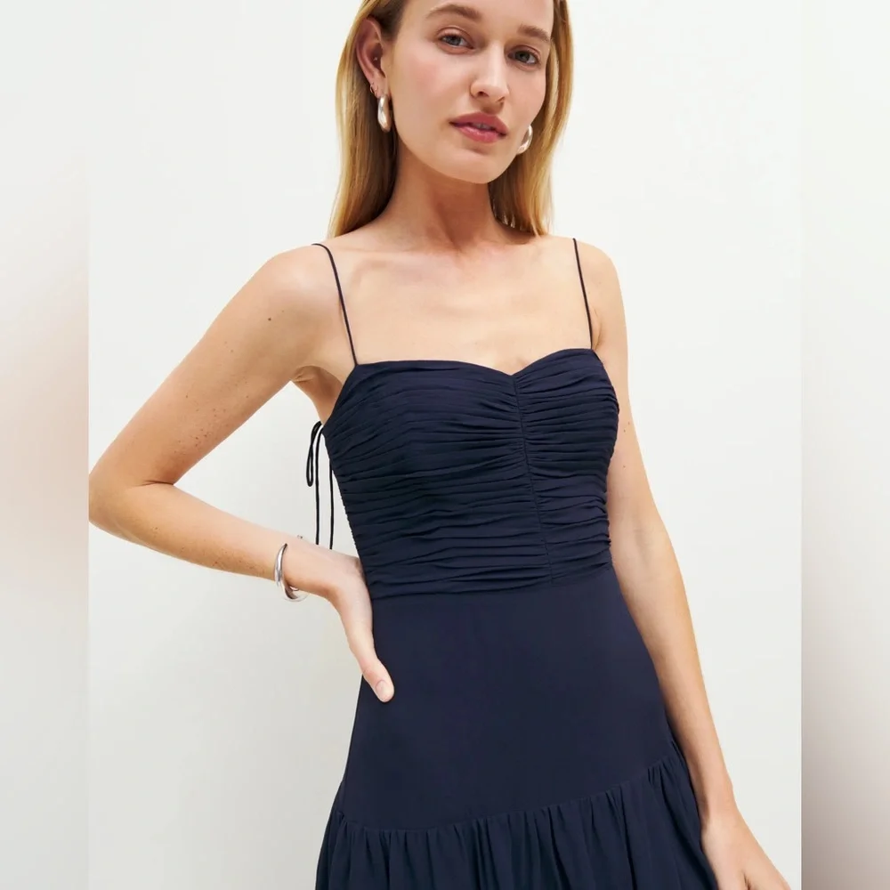 Reformation Navy Marlin Dress - Picture 6 of 11
